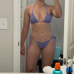 Purple String Bikini Aerie Set NWOT
